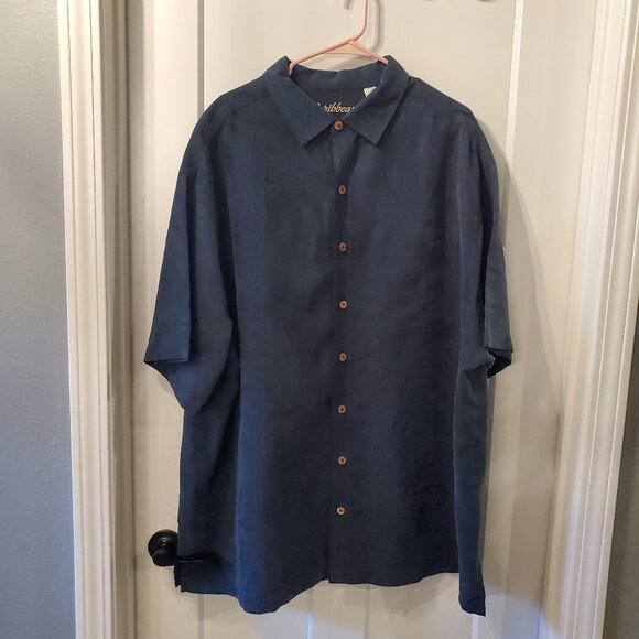 Set of 5 Caribbean Men's Button Down Short Sleeve Shirts- 3X - Picture 10 of 16